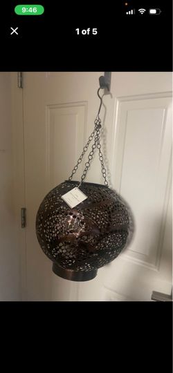 New pottery Barn Pierced candle Orbs