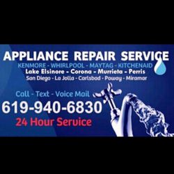 Whirlpool Washer and Dryer Appliance Repair Refrigerator Fridge GE LG Samsung Kenmore Amana 