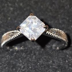 Radiant Cut Moissanite Diamond Set S925