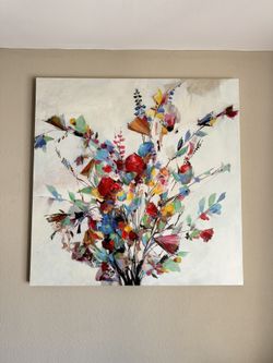 Wall Canvas Flowers