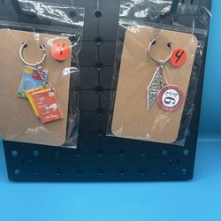 Handmade book keychains sets