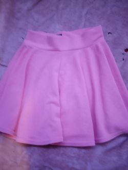 Cute Pink Pleated Skirt