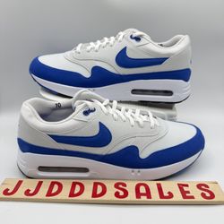 Nike Air Max 1 ‘86 OG Golf Big Bubble White Royal Blue DV1403-115 Men’s Sz 10 New 