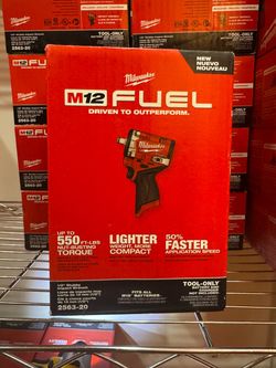 Milwaukee M12 FUEL 1/2 Stubby impact wrench