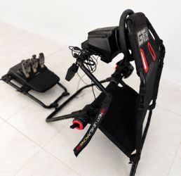 GT Lite Racing Simulator Cockpit + Logitech G29 Wheel, Pedals & Shifter – Barely Used