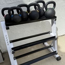 Rogue Kettlebell Set + Rack