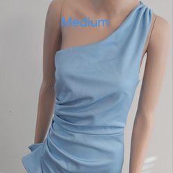 Long Light Blue Dress