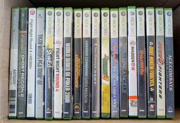 XBOX 360 Game Lot Bundle 18 Games Tested Working Rare With Cases And Booklets