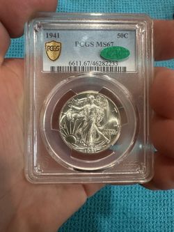 1941 Walking Liberty Half Dollar PCGS MS67 CAC