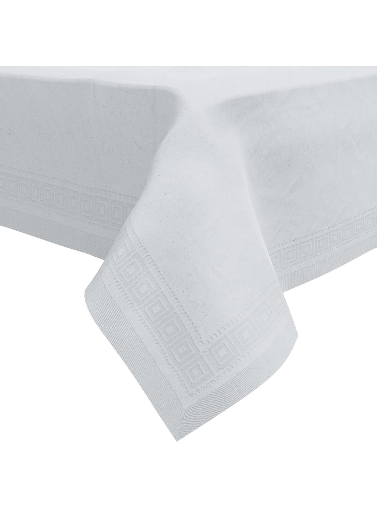 Paper Tablecloths for Rectangle Tables | 54” X 108” – 25 Pack | White Paper D...