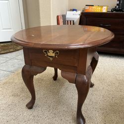Vintage Solid Wood End Table – $35 OBO