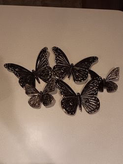 Metal Butterflies Wall Decor