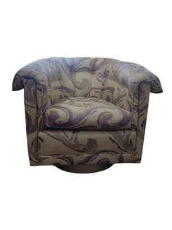 Vintage Mcm Postmodern Swivel Rocking Chairs 