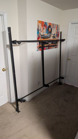 King Size rolling metal bedframe and box springs