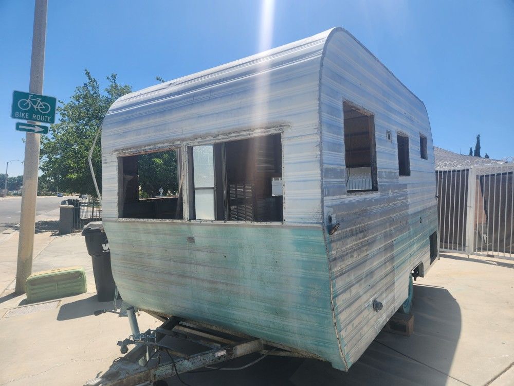 1956 Rainbow Vintage Trailer Canned Ham