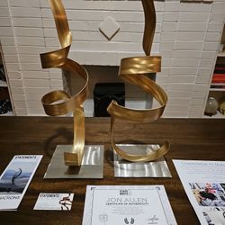 Authentic: Jon Allen 20 inch, Handmade, Copper, Abstract  Sculpture