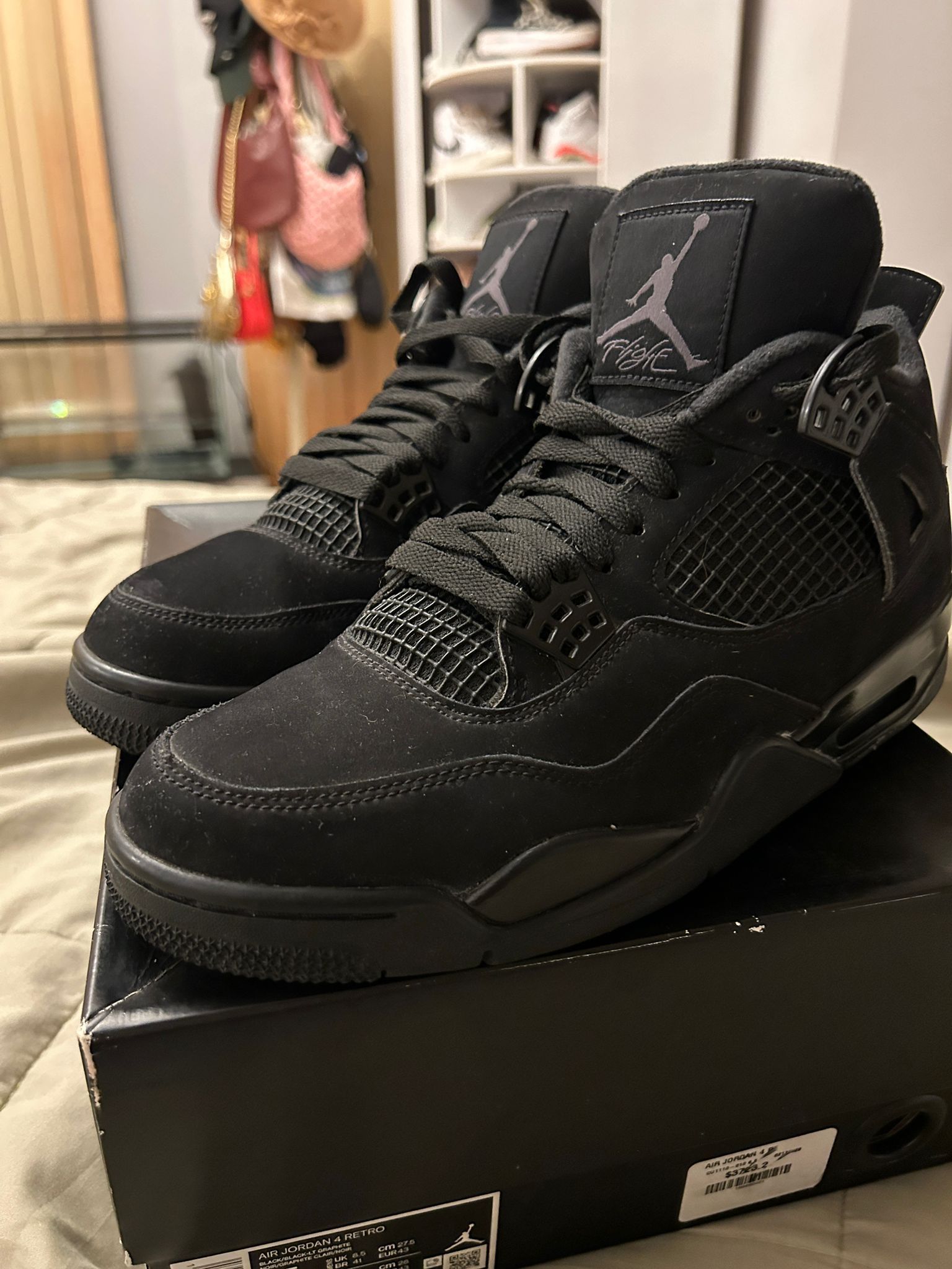 Jordan 4s Black Cat Retro