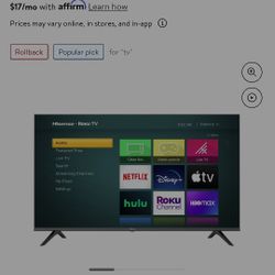 Brand New Roku Tv With Remote No Box 