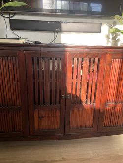 Dark Wood TV Stand / Media Console High End Luxury