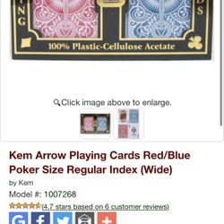 Kem Plastic Playing Cards