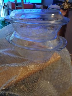 8 Piece Princess House  Fantasia Cookware 3 Quart  1.5 Quart Casserole dish With Tops 8 By 5 Lasagna Dish ,1 By 5 Dish 2 Bowls 