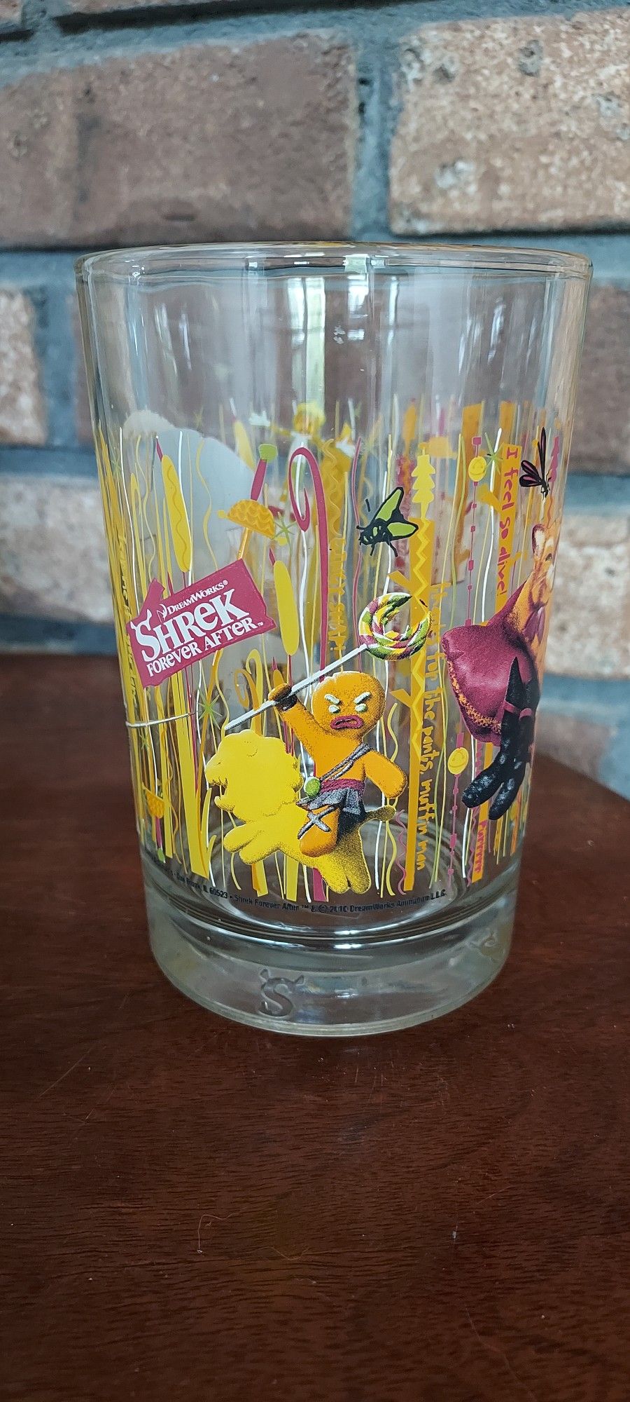 McDonalds Cup Collection Puss in Boots Glass 2010 Collectibles Shrek