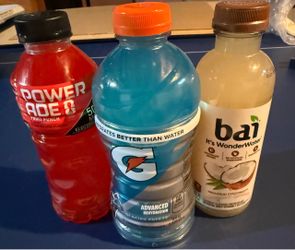 Bai Coconut Water, Gatorade and Powerade