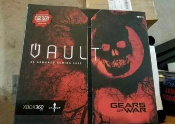 Calibur11 Gears of War Vault 3D Armored Gaming Case Xbox 360 Slim New In Box