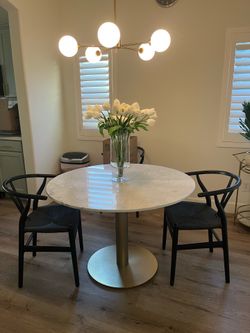 Granite top table and chairs