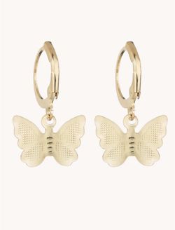 🤍💛SILVER AND GOLD COLOR BUTTERFLY EARRINGS💛🤍