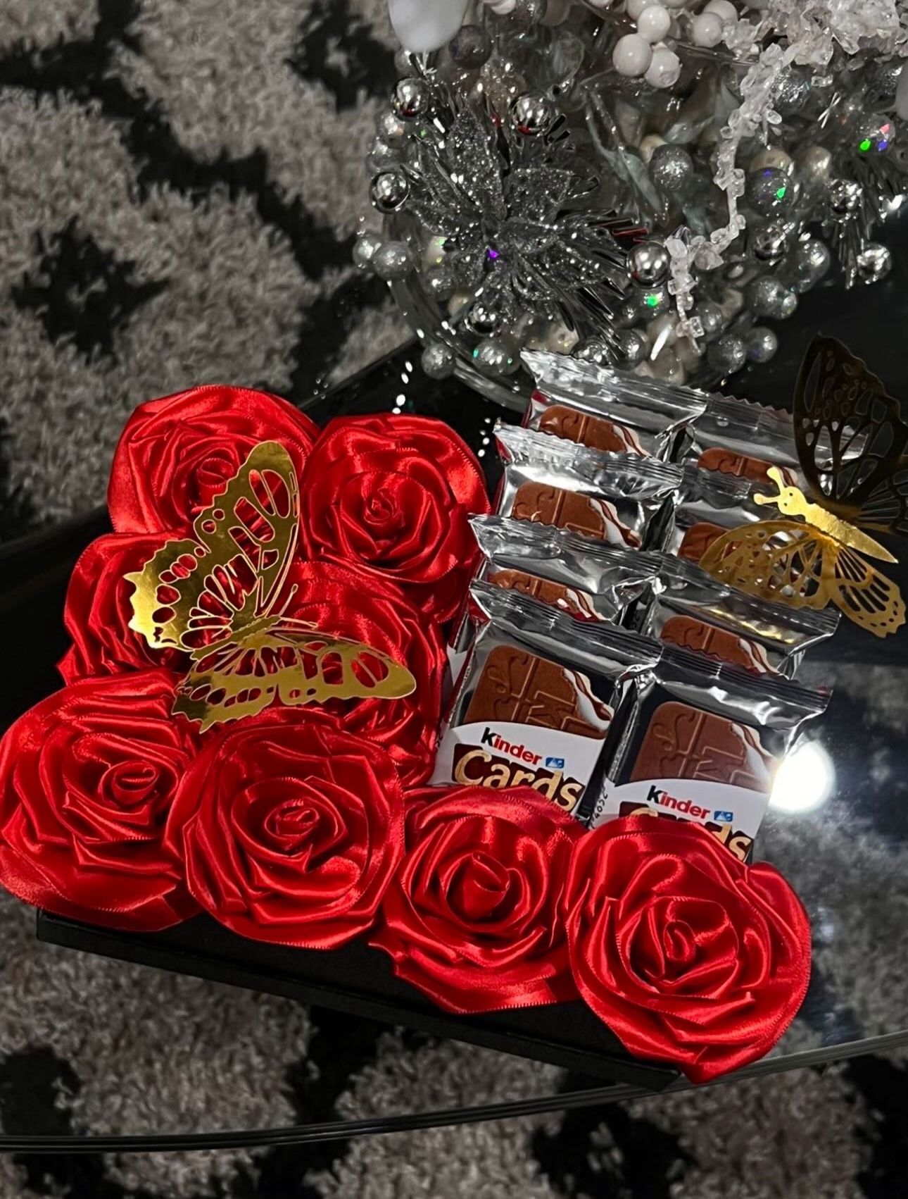 Ribbon Roses With Candy