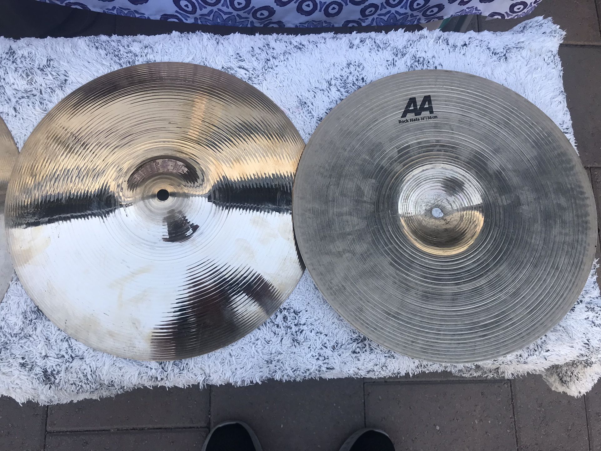 Sabian 14” Rock Hats Cymbals for drum set