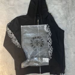 CHROME HEARTS BLACK ZIP UP