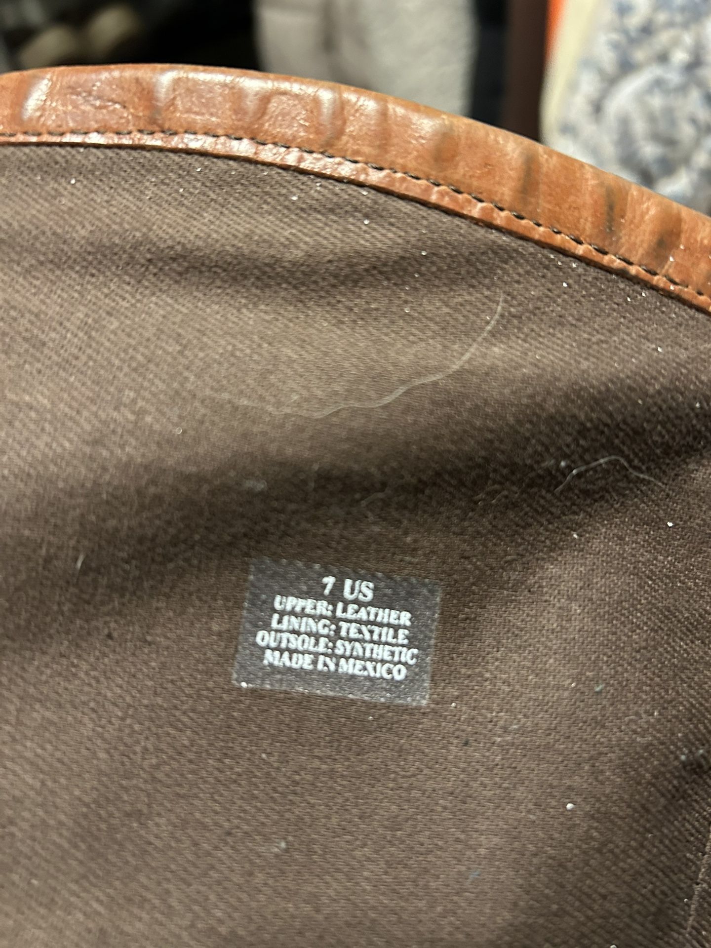 Hinge Leather Boots Size 7