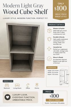Luxury Modern Light Grey Shelf