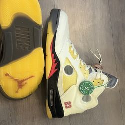 Jordan 5 Retro SP Off-White - Sail - size 11. 