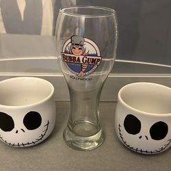 Glass Coffee Mugs Bubba Gump Hollywood Jack Skellington 