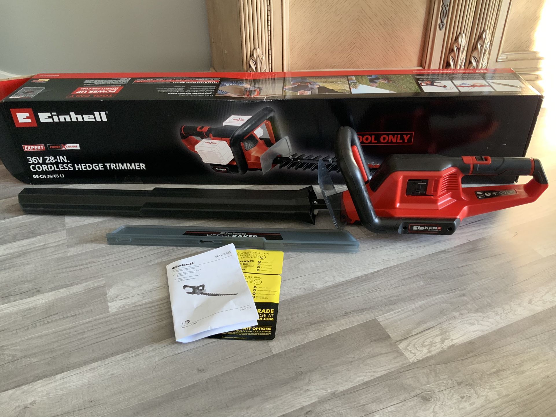Einhell GE-CH 36/65 28 “Li-Solo Cordless Hedge Trimmer - Tool Only (Battery + Charger Not Included)