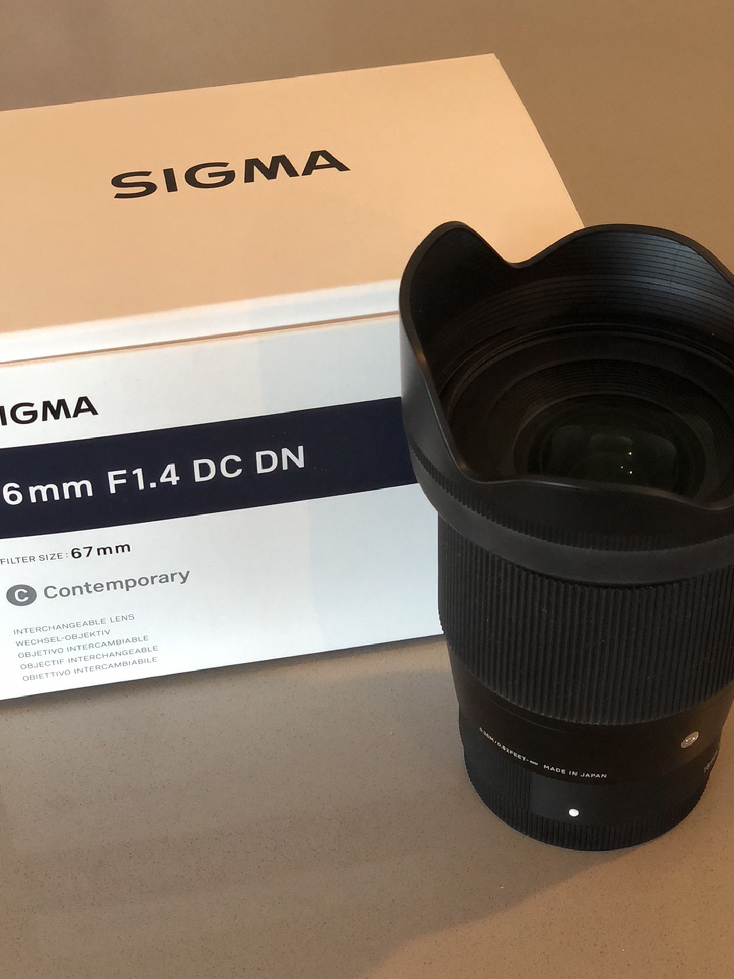 Sigma 16 mm F1.4 DC DN for Sony E-mount