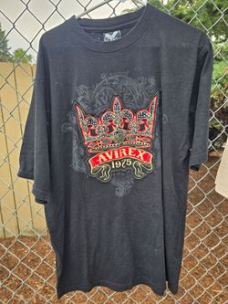 Vintage Avirex Shirt Mens XL Black 90S Y2K