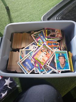Late 80s and 90s baseball cards common