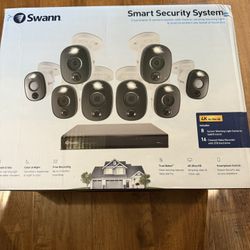 New Swann Smart Security System 4K Ultra HD 8 Sensor Cameras 
