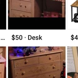 Thomasville Dresser Desk And Nightstand 