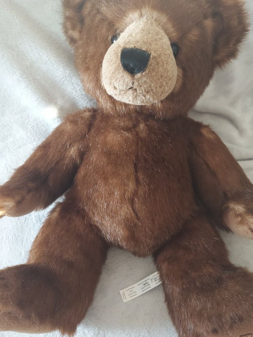 FAO Schwartz Large Brown Plush Stuffed Teddy Bear - 22 inch