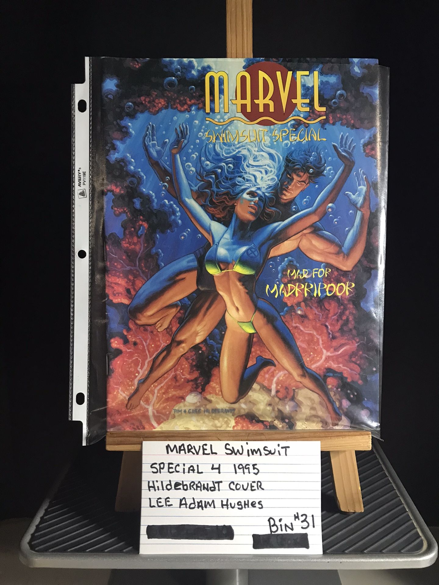 Marvel Swimsuit Special For 1995 Hildebrandt Cover Lee Adam Hushes