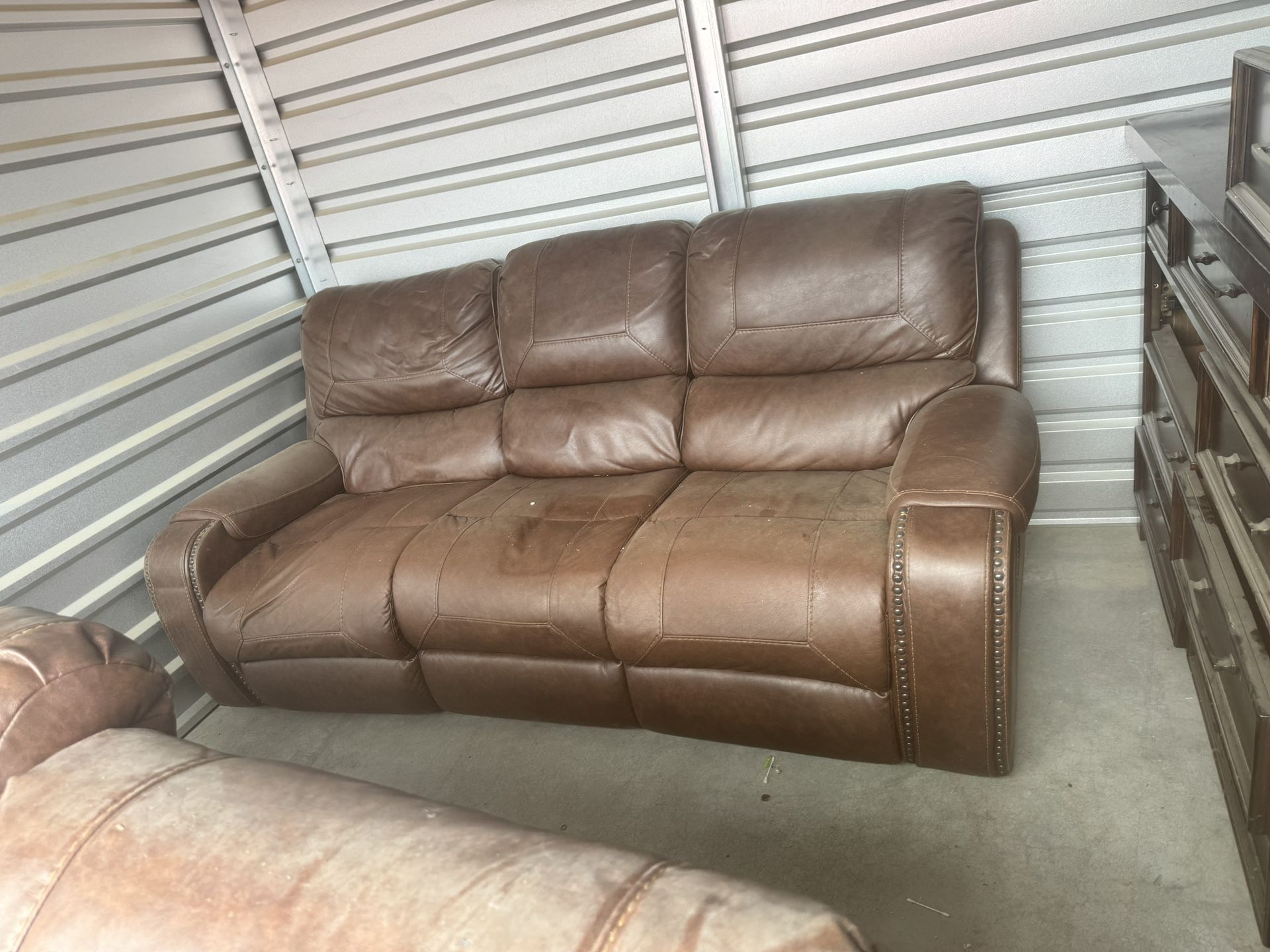 Leather Couch and loveseat Recliners / Rocker 