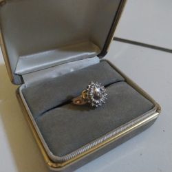 Diamond Engagement Ring Gold Band