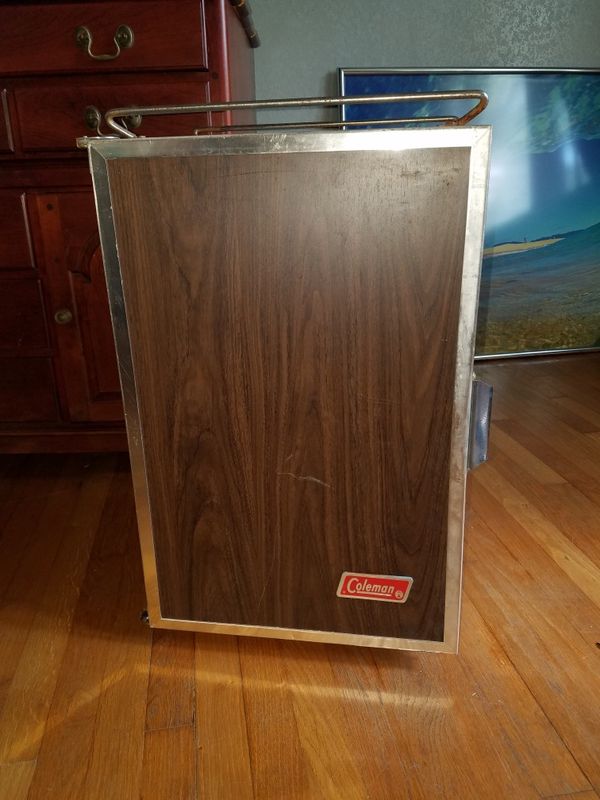 Vintage Coleman Cooler Upright Refrigerator Ice Box Wood Grain For Vintage Coleman Cooler Upright Refrigerator Ice Box Wood Grain For In Virginia Beach Va Offerup