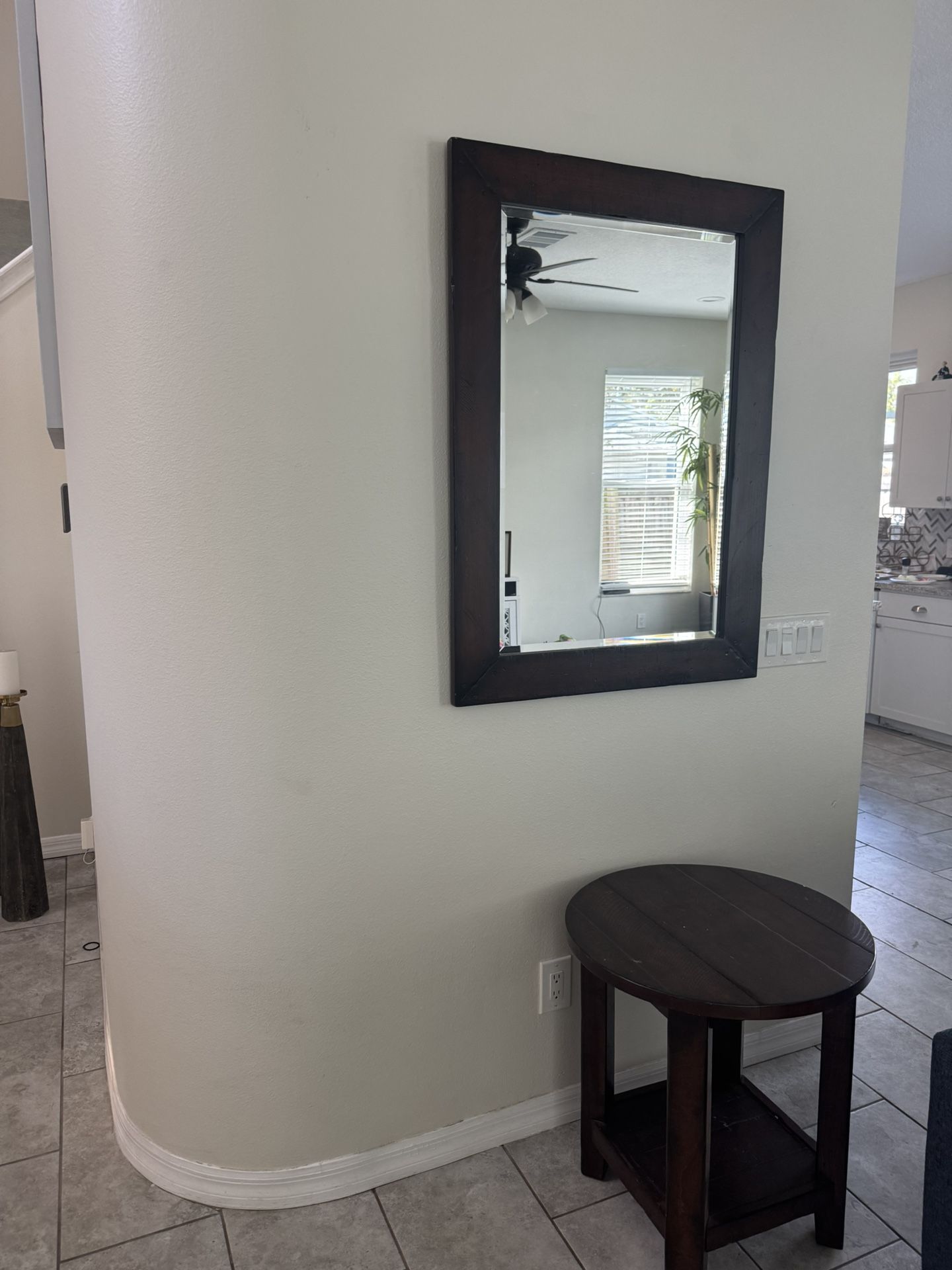 Pottery Barn Mirror And End Table