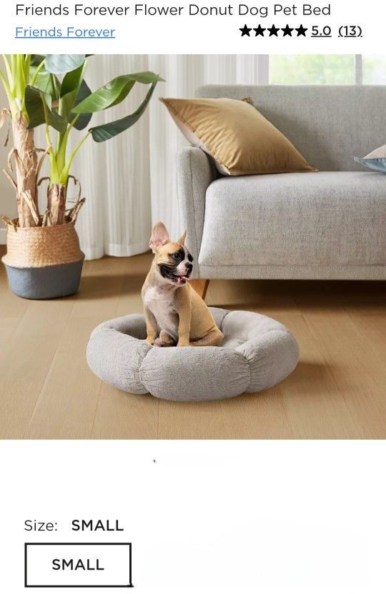 NEW FLOWER DONUT DOG OR CAT BED